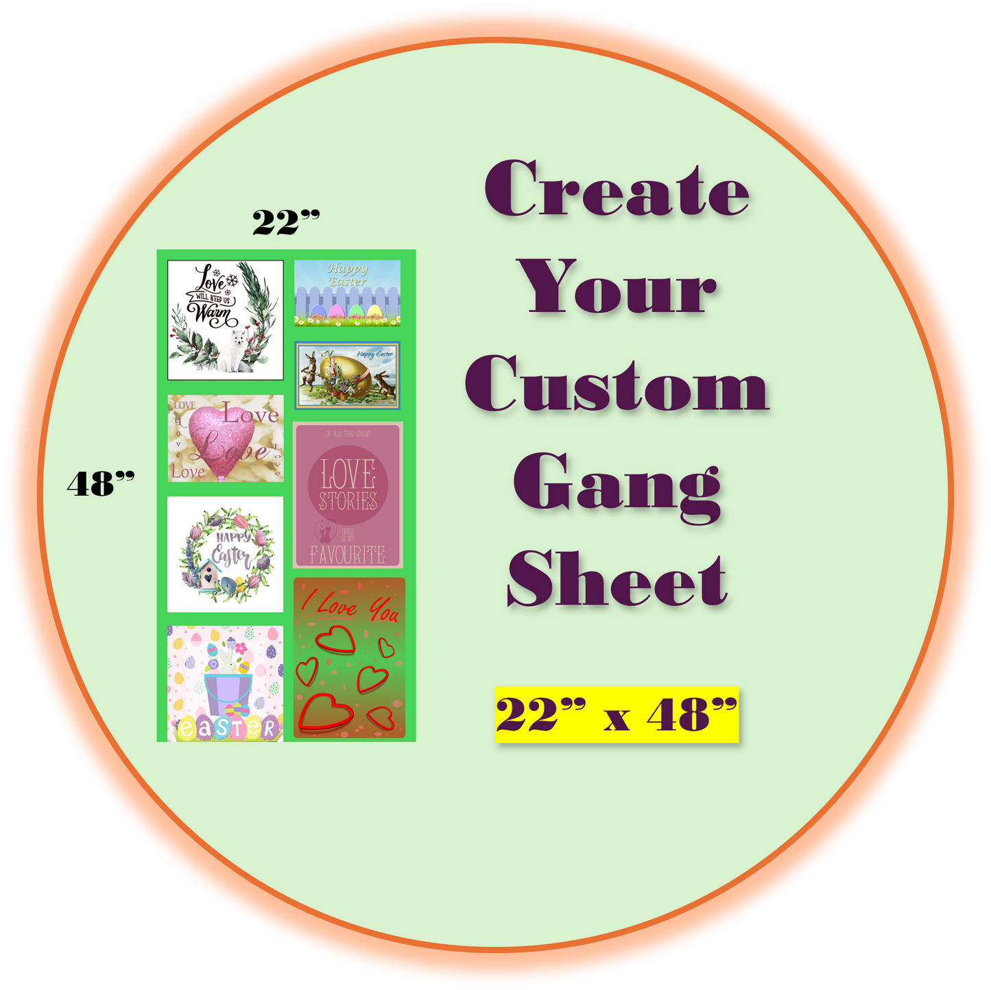 Create Your Gang Sheet