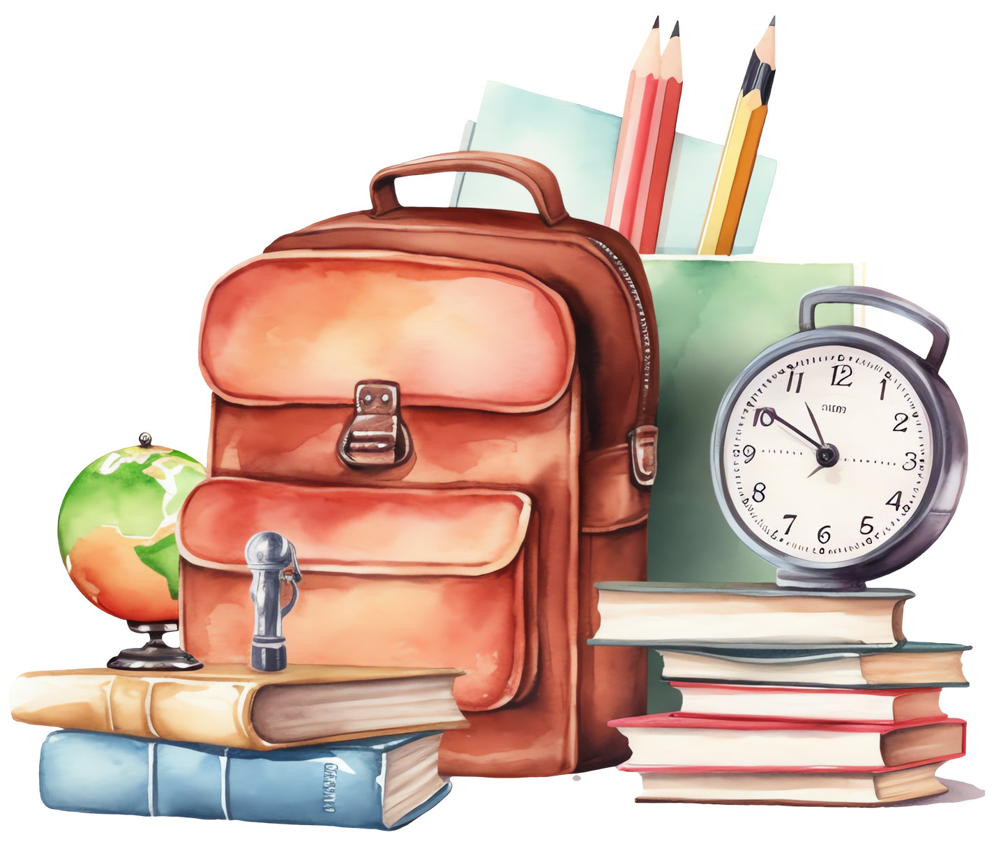 School Bag and Books