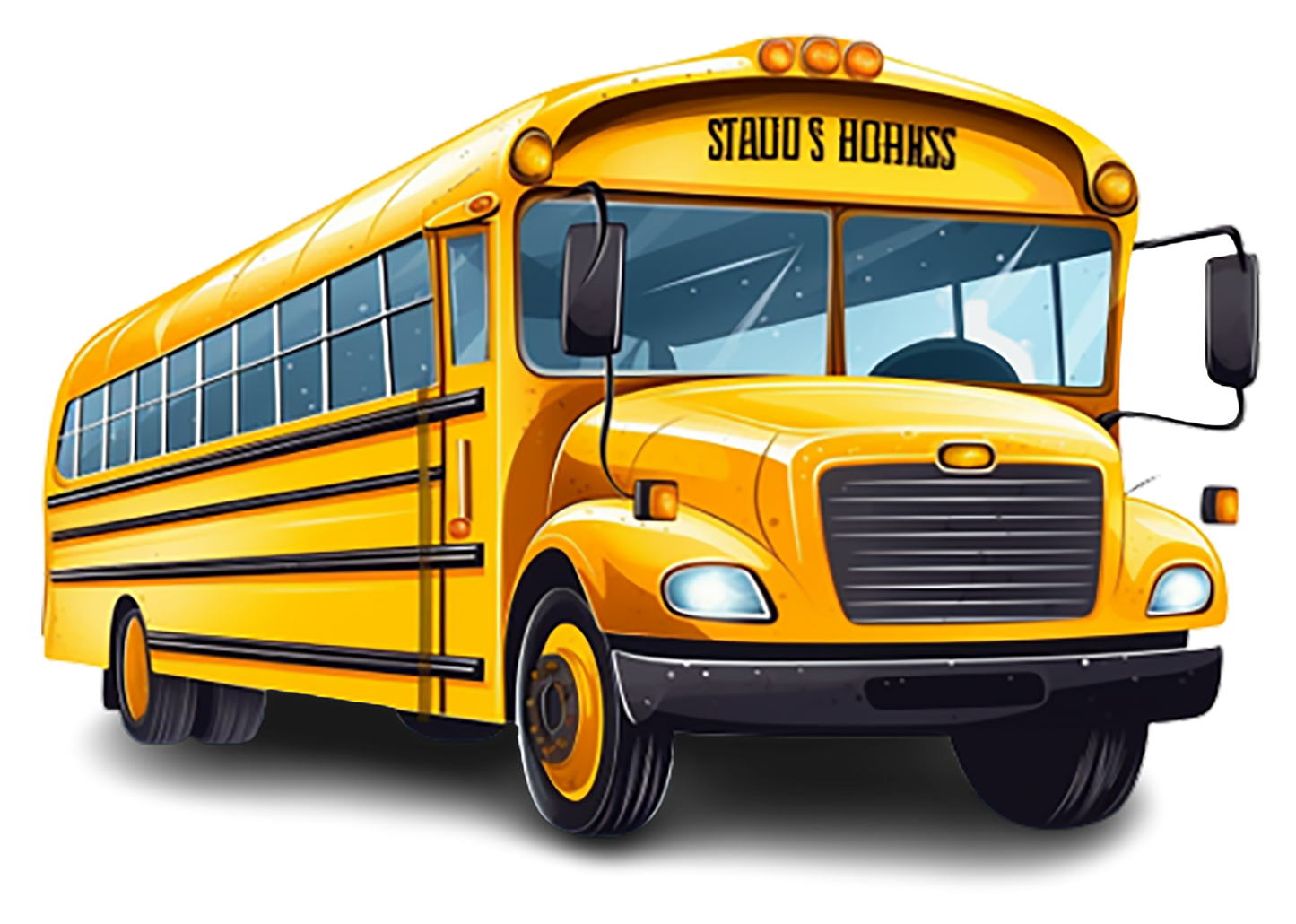 Gang Sheet with School Bus