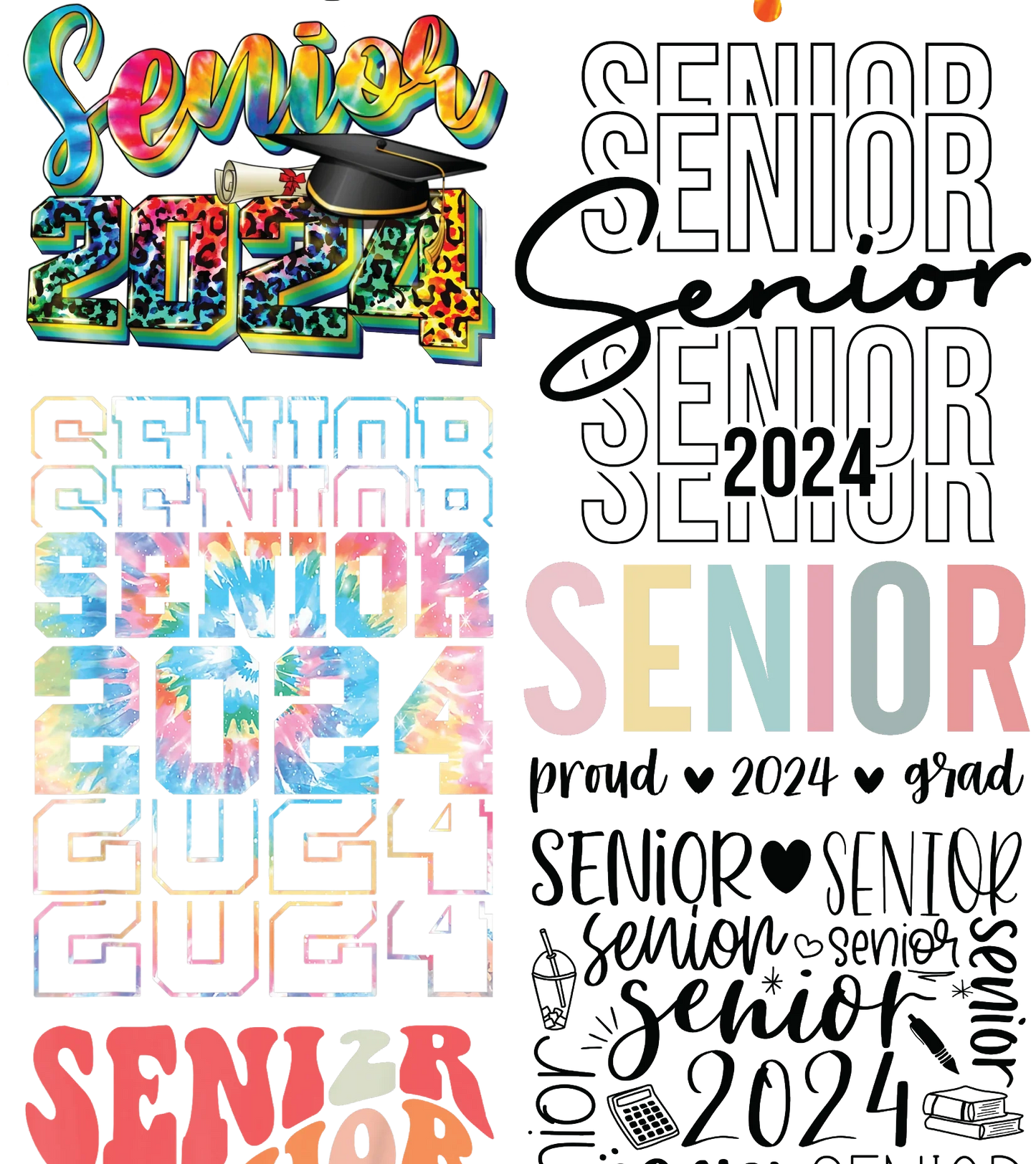 Senior Gang Sheet 22x84 inches