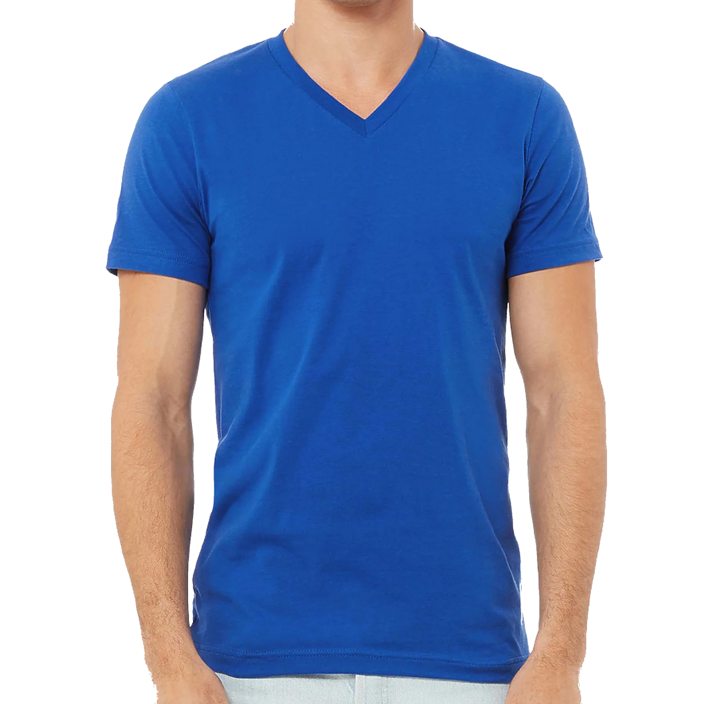 Blank V-Neck T-shirt for Unisex Adult