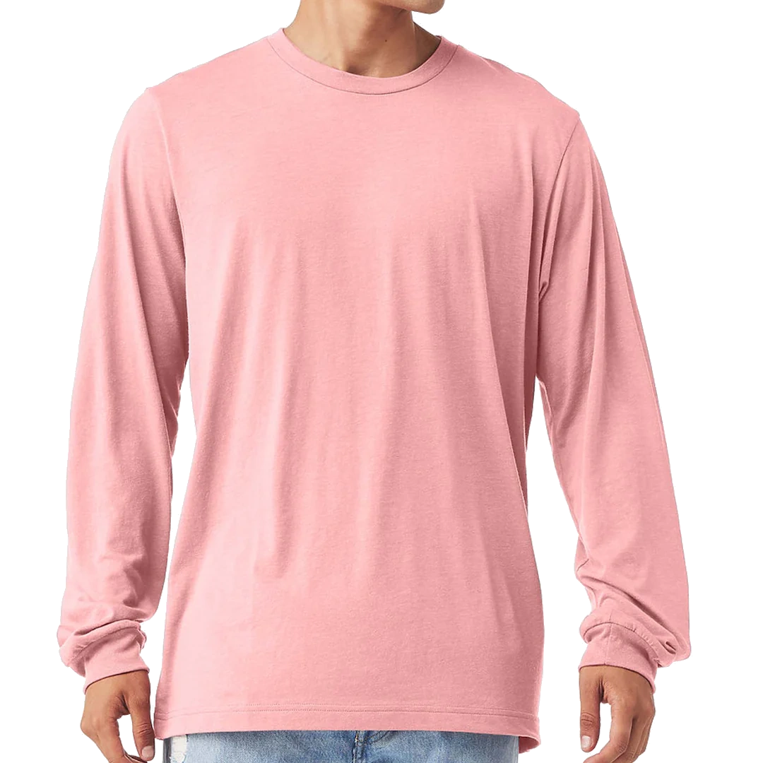 Blank Long Sleeve T-shirt for Unisex Adult